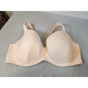 Cacique Women's Light Pink‎ Comfortable Lightly Lined Balconette Bra Size 46DDD
